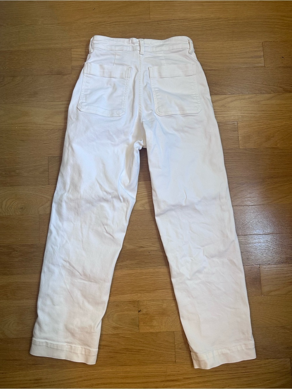 Everlane White Straight Crop Jeans - Size 0 - Excellent Condition! - Picture 4 of 9